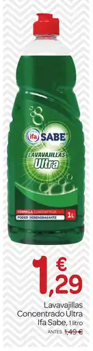 Supermercados El Jamón IFA SABE Lavavajillas Concentrado Ultra oferta