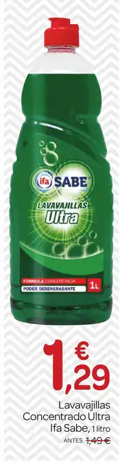 Supermercados El Jamón IFA SABE Lavavajillas Concentrado Ultra oferta