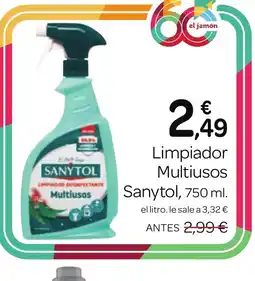 Supermercados El Jamón SANYTOL Limpiador Multiusos oferta
