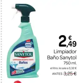 Supermercados El Jamón SANYTOL Limpiador Baño oferta