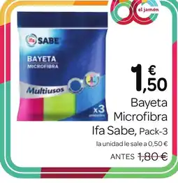 Supermercados El Jamón IFA SABE Bayeta Microfibra oferta