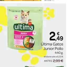 Supermercados El Jamón ÚLTIMA Gatos Junior Pollo oferta