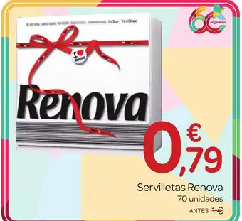 Supermercados El Jamón RENOVA Servilletas oferta