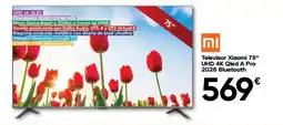 Hiper FROIZ Televisor Xiaomi 75" UHD 4K Qled A Pro 2026 Bluetooth oferta