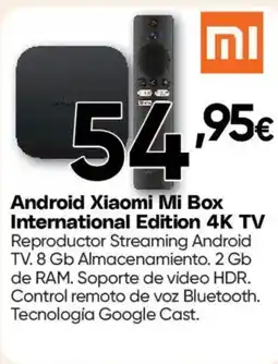Hiper FROIZ Android Xiaomi Mi Box International Edition 4K TV oferta