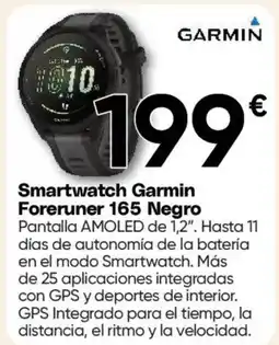 Hiper FROIZ GARMIN Smartwatch Foreruner 165 Negro oferta