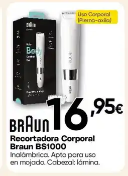 Hiper FROIZ BRAUN Recortadora Corporal Braun BS1000 oferta
