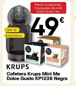 Hiper FROIZ KRUPS Cafetera Mini Me Dolce Gusto KP1238 Negra oferta