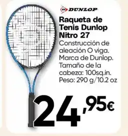 Hiper FROIZ DUNLOP Raqueta de Tenis Nitro 27 oferta