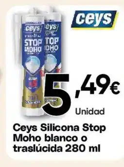 Hiper FROIZ CEYS Silicona Stop Moho blanco o traslúcida oferta