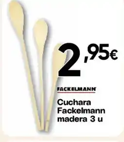 Hiper FROIZ FACKELMANN Cuchara madera 3 u oferta