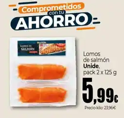 Unide Supermercados UNIDE Lomos de salmón oferta