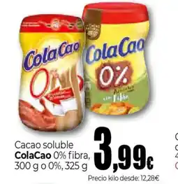 Unide Supermercados COLA CAO Cacao soluble 0% fibra oferta