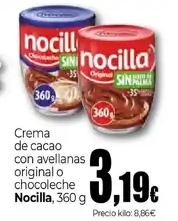 Unide Supermercados NOCILLA Crema de cacao con avellanas original o chocoleche oferta