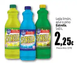Unide Supermercados ESTRELLA Lejía limón, azul o pino oferta