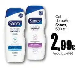 Unide Supermercados SANEX Gel de baño oferta