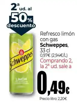Unide Supermercados SCHWEPPES Refresco limón con gas oferta