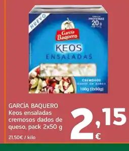 HiperDino GARCÍA BAQUERO Keos ensaladas cremosos dados de queso oferta