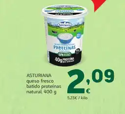 HiperDino ASTURIANA queso fresco batido proteínas natural oferta