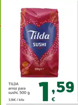 HiperDino TILDA arroz para sushi oferta