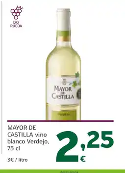 HiperDino MAYOR DE CASTILLA vino blanco Verdejo oferta