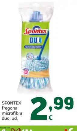 HiperDino SPONTEX fregona microfibra duo, ud. oferta