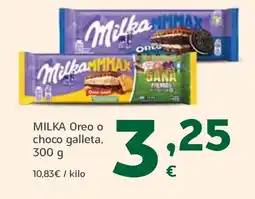 HiperDino MILKA Oreo o choco galleta oferta