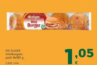 HiperDino IFA ELIGES miniburguer oferta