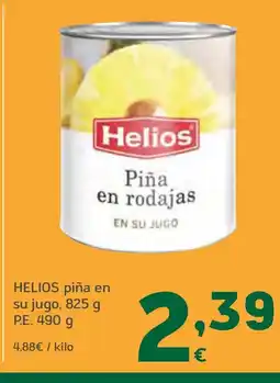 HiperDino HELIOS piña en su jugo oferta