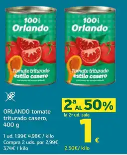 HiperDino ORLANDO tomate triturado casero oferta
