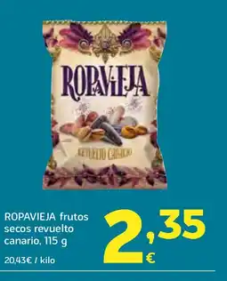 HiperDino ROPAVIEJA frutos secos revuelto canario oferta