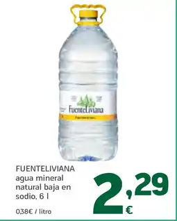 HiperDino FUENTELIVIANA agua mineral natural baja en sodio oferta