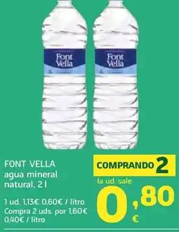 HiperDino FONT VELLA agua mineral natural oferta