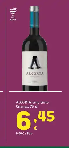 HiperDino ALCORTA vino tinto Crianza oferta