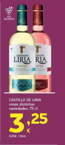HiperDino CASTILLO DE LIRIA vinos distintas variedades oferta
