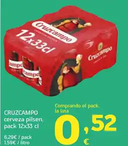 HiperDino CRUZCAMPO cerveza pilsen oferta