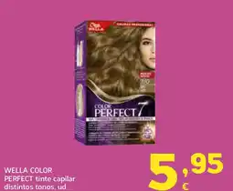 HiperDino WELLA COLOR PERFECT tinte capilar distintos tonos, ud. oferta