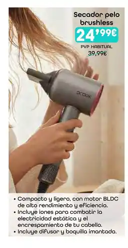 HiperDino Secador pelo brushless oferta