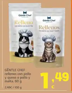 HiperDino GENTLE CHEF rellenos con pollo y queso o pollo y malta oferta