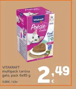 HiperDino VITAKRAFT multipack tarrina gato oferta