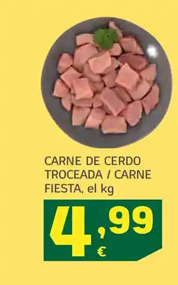 HiperDino Carne de cerdo troceada / carne fiesta oferta