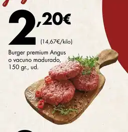 Supermercados Lupa Burger premium Angus o vacuno madurado oferta