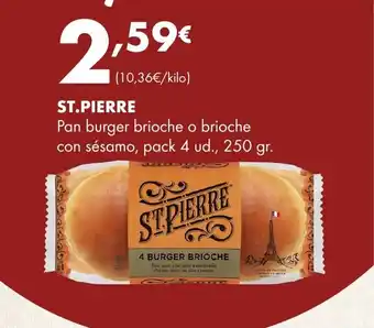 Supermercados Lupa ST.PIERRE Pan burger brioche o brioche con sésamo oferta