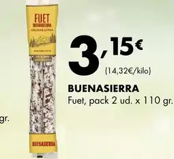 Supermercados Lupa BUENASIERRA Fuet oferta
