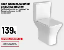 Brico Depôt Pack wc dual corinto cisterna inferior oferta