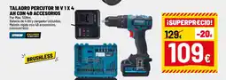 Brico Depôt Taladro percutor 18 v1x4 ah con 49 accesorios oferta