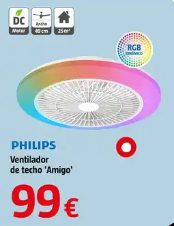 Bauhaus PHILIPS Ventilador de techo 'Amigo' oferta
