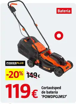 Bauhaus Cortacésped de batería 'powdpglms7' oferta