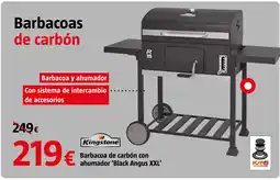 Bauhaus KINGSTONE Barbacoa de carbón con ahumador 'Black Angus XXL' oferta