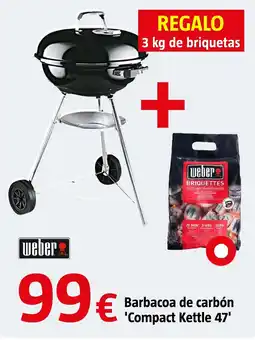 Bauhaus WEBER Barbacoa de carbón 'Compact Kettle 47' oferta
